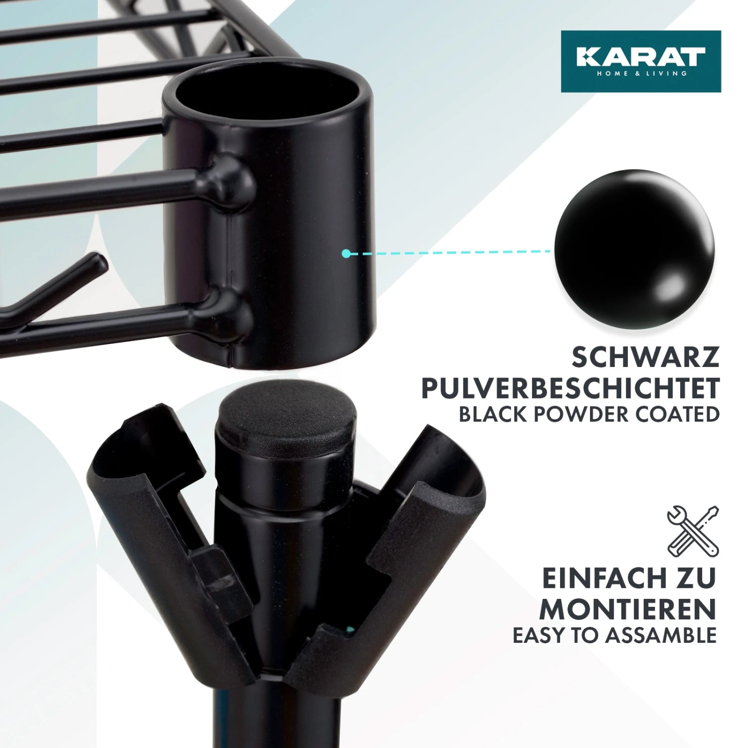 Gitterregal Mit Rollen Maya | 5 Böden | Für Wohnzimmer, Bad Oder Keller | 89 X 34 X 150 Cm | In 2 Farben 8 Gitterregal Mit Rollen Maya | 5 Böden | Für Wohnzimmer, Bad Oder Keller | 89 X 34 X 150 Cm | In 2 Farben – Bild 6