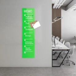 Glas-Wochenplaner Kia | Grün | Individuell Einsetzbar | 80 X 20 Cm 9 Glas-Wochenplaner Kia | Grün | Individuell Einsetzbar | 80 X 20 Cm -Floordirekt Glas WochenplanerKia Gruen