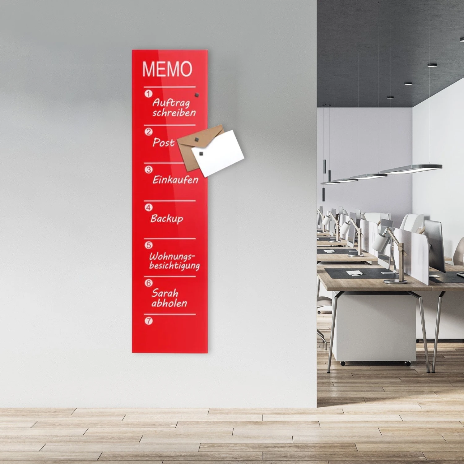 Glas-Wochenplaner Kia | Dunkelrot | Individuell Einsetzbar | 80 X 20 Cm 6 Glas-Wochenplaner Kia | Dunkelrot | Individuell Einsetzbar | 80 X 20 Cm – Bild 4