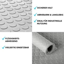 Gummiläufer | Grau | Gummimatte Mit Flachnoppen | Stärke: 3 Mm 13 Gummiläufer | Grau | Gummimatte Mit Flachnoppen | Stärke: 3 Mm -Floordirekt Gummimatten flachnoppen Grau 05