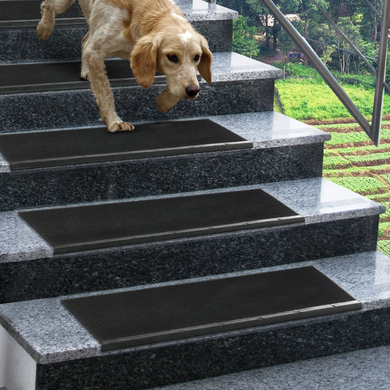 Gummi-Stufenmatten Für Außen | Santiago | Antirutschmatte 8 Gummi-Stufenmatten Für Außen | Santiago | Antirutschmatte – Bild 6