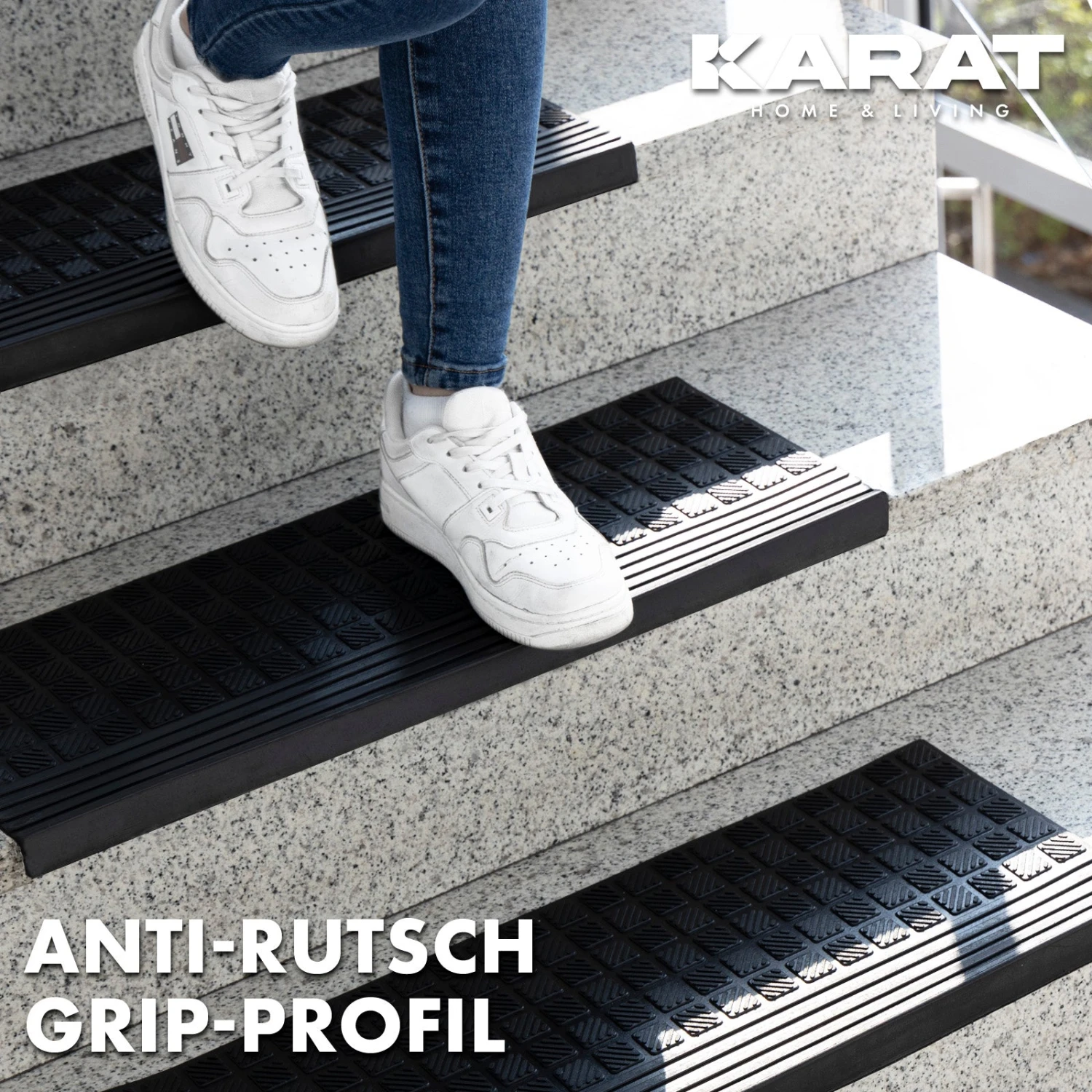 Gummi-Stufenmatten Für Außen | Diamond | 25 X 65 Cm 7 Gummi-Stufenmatten Für Außen | Diamond | 25 X 65 Cm – Bild 5
