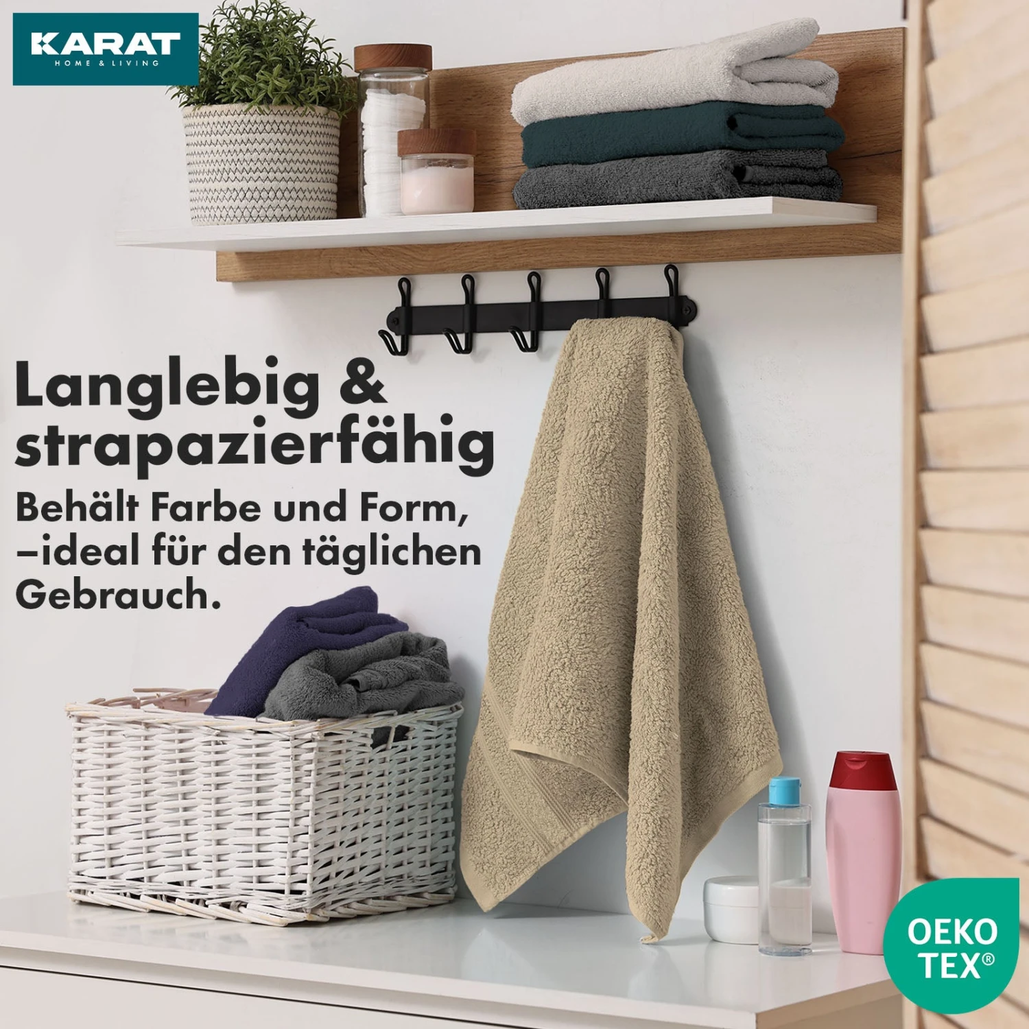 Handtuch-Set Bay | 8-teiliges Set Handtücher Aus 100% Baumwolle | 2 X Badetuch, 2 X Handtuch Und 4 X Seiftuch 17 Handtuch-Set Bay | 8-teiliges Set Handtücher Aus 100% Baumwolle | 2 X Badetuch, 2 X Handtuch Und 4 X Seiftuch – Bild 15