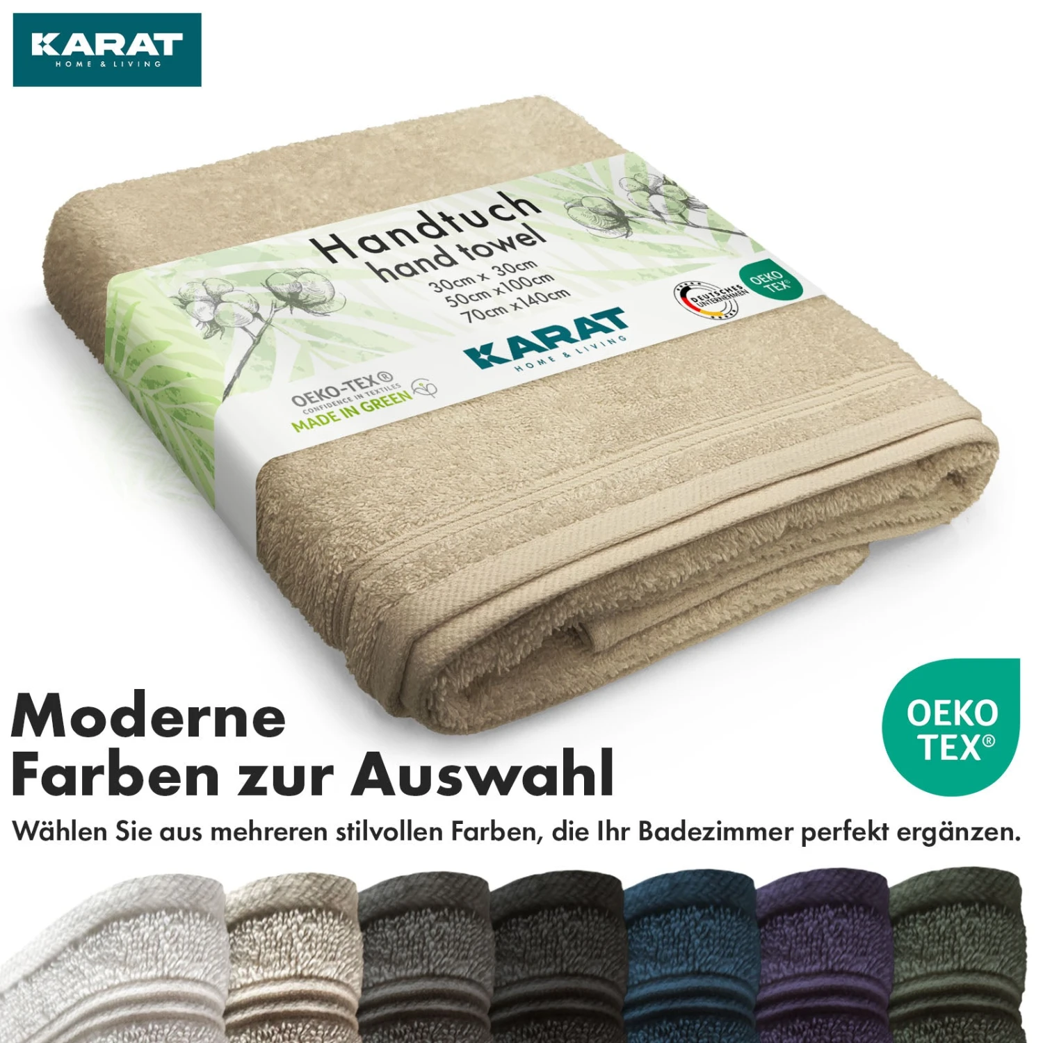 Handtuch-Set Bay | 8-teiliges Set Handtücher Aus 100% Baumwolle | 2 X Badetuch, 2 X Handtuch Und 4 X Seiftuch 18 Handtuch-Set Bay | 8-teiliges Set Handtücher Aus 100% Baumwolle | 2 X Badetuch, 2 X Handtuch Und 4 X Seiftuch – Bild 16