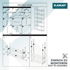 Regal Boston | Standregal | Vielseitig Einsetzbar | Mit 6 Ebenen | Verschiedene Größen 28 Regal Boston | Standregal | Vielseitig Einsetzbar | Mit 6 Ebenen | Verschiedene Größen -Floordirekt HolzregalBoston MontierenBoston3
