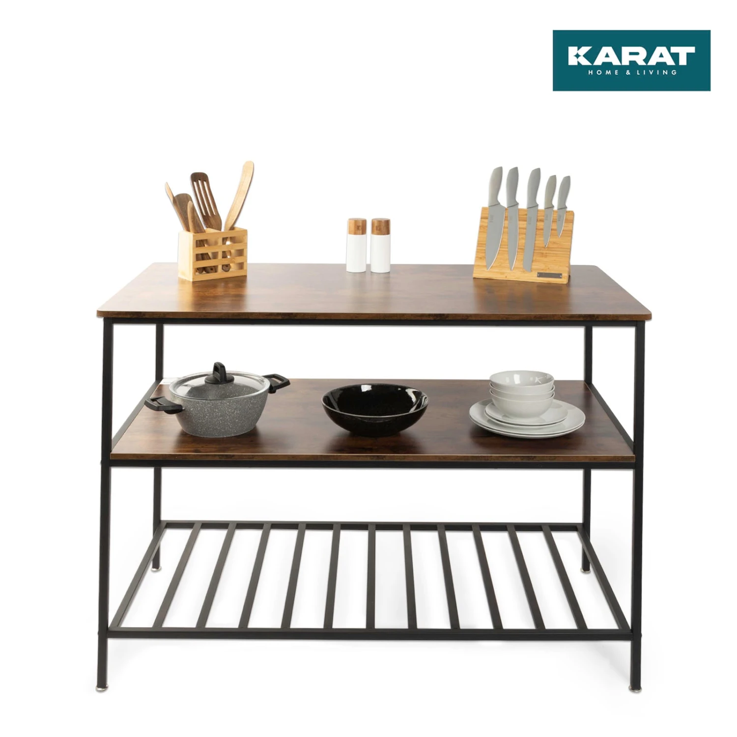 Regal Dallas | Standregal | Vielseitig Einsetzbar | Mit 3 Ebenen | Im Industrie-Stil 4 Regal Dallas | Standregal | Vielseitig Einsetzbar | Mit 3 Ebenen | Im Industrie-Stil – Bild 2