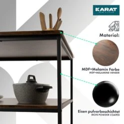 Regal Dallas | Standregal | Vielseitig Einsetzbar | Mit 3 Ebenen | Im Industrie-Stil 12 Regal Dallas | Standregal | Vielseitig Einsetzbar | Mit 3 Ebenen | Im Industrie-Stil -Floordirekt HolzregalDalas 3.Materialdallas