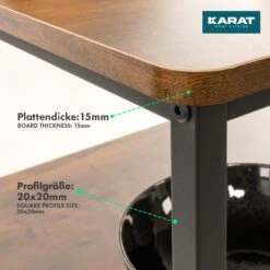 Regal Dallas | Standregal | Vielseitig Einsetzbar | Mit 3 Ebenen | Im Industrie-Stil 14 Regal Dallas | Standregal | Vielseitig Einsetzbar | Mit 3 Ebenen | Im Industrie-Stil -Floordirekt HolzregalDalas 4.Usagedallas