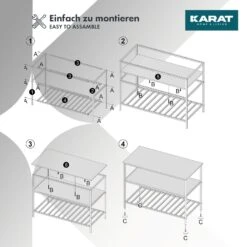 Regal Dallas | Standregal | Vielseitig Einsetzbar | Mit 3 Ebenen | Im Industrie-Stil 15 Regal Dallas | Standregal | Vielseitig Einsetzbar | Mit 3 Ebenen | Im Industrie-Stil -Floordirekt HolzregalDalas 5.easytoassamble