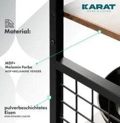 Regal Atlanta | Standregal | Vielseitig Einsetzbar | Gitterseiten | Mit 4 Ebenen 16 Regal Atlanta | Standregal | Vielseitig Einsetzbar | Gitterseiten | Mit 4 Ebenen -Floordirekt HolzregalenAtlanta 4.Material