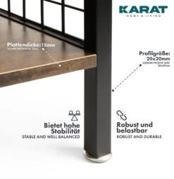 Regal Atlanta | Standregal | Vielseitig Einsetzbar | Gitterseiten | Mit 4 Ebenen 15 Regal Atlanta | Standregal | Vielseitig Einsetzbar | Gitterseiten | Mit 4 Ebenen -Floordirekt HolzregalenAtlanta RobustundStabil