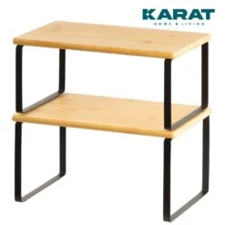 Küchenregal Jamie | Küchenorganizer | 2-teiliges Set | Verschiedene Farben -Floordirekt Jamie 1.Mainimage blackcopy