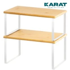 Küchenregal Jamie | Küchenorganizer | 2-teiliges Set | Verschiedene Farben -Floordirekt Jamie 1.Mainimage whitecopy