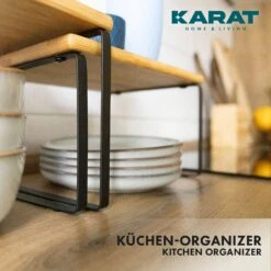 Küchenregal Jamie | Küchenorganizer | 2-teiliges Set | Verschiedene Farben -Floordirekt Jamie 3.Closeup black 0191117e c8b1 4f4c beba ce43015dc07a