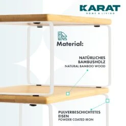 Küchenregal Jamie | Küchenorganizer | 2-teiliges Set | Verschiedene Farben -Floordirekt Jamie 3.Closeup white