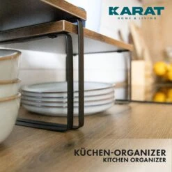 Küchenregal Jamie | Küchenorganizer | 2-teiliges Set | Verschiedene Farben -Floordirekt Jamie 3.Closeup woodmdf