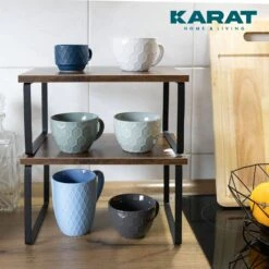 Küchenregal Jamie | Küchenorganizer | 2-teiliges Set | Verschiedene Farben -Floordirekt Jamie 6.Lifestyle woodmdf