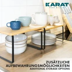 Küchenregal Jamie | Küchenorganizer | 2-teiliges Set | Verschiedene Farben -Floordirekt Jamie 7.Applyimage black