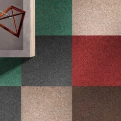 Nadelfilz-Teppichfliesen Jazz | Glatt | Selbstliegend | 50x50 Cm