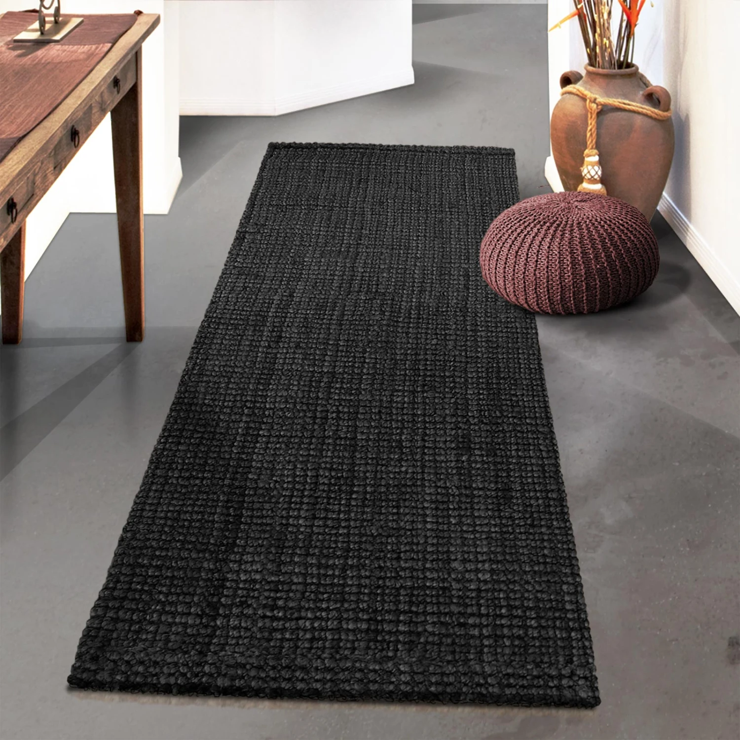 Jute-Teppich Urbano | Bouclé | Handgewebt | Naturfaser 12 Jute-Teppich Urbano | Bouclé | Handgewebt | Naturfaser – Bild 10