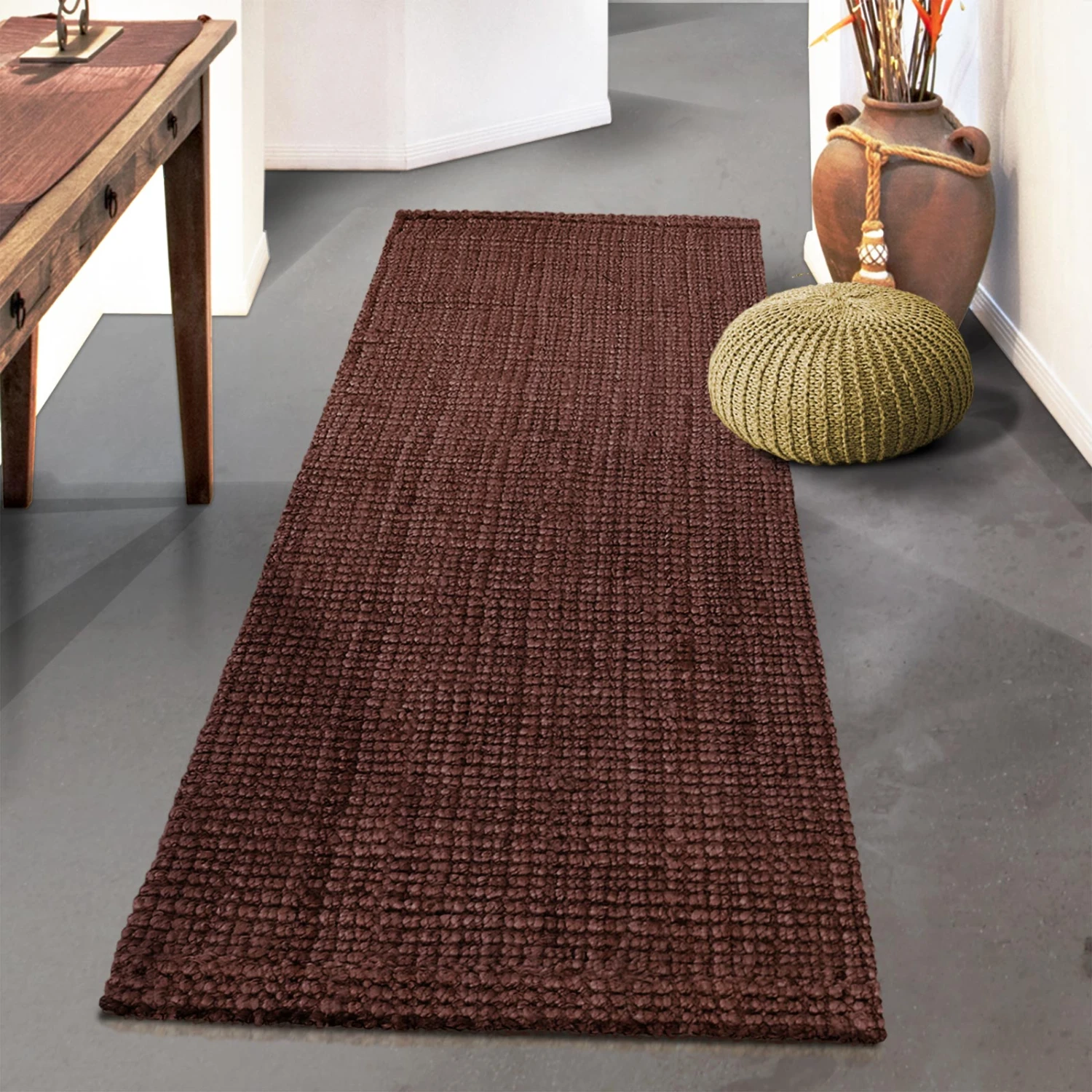 Jute-Teppich Urbano | Bouclé | Handgewebt | Naturfaser 8 Jute-Teppich Urbano | Bouclé | Handgewebt | Naturfaser – Bild 6