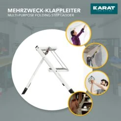 Klapptritt Rio | Leichte & Kompakte Trittleiter | Rutschfeste Trittfläche | Belastbar Bis 150 Kg | Einfach Zu Transportieren 12 Klapptritt Rio | Leichte & Kompakte Trittleiter | Rutschfeste Trittfläche | Belastbar Bis 150 Kg | Einfach Zu Transportieren -Floordirekt Kalpptritt Rio Kalpptritt Rise 5 Uses.jpg100