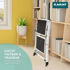 Klapptritt Rio | Leichte & Kompakte Trittleiter | Rutschfeste Trittfläche | Belastbar Bis 150 Kg | Einfach Zu Transportieren 15 Klapptritt Rio | Leichte & Kompakte Trittleiter | Rutschfeste Trittfläche | Belastbar Bis 150 Kg | Einfach Zu Transportieren -Floordirekt Kalpptritt Rio Kalpptritt Rise 7 Lifestyle.jpg100