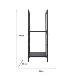 Kaminholzregal | Korfu | 40 X 30 X 100 Cm 11 Kaminholzregal | Korfu | 40 X 30 X 100 Cm -Floordirekt Kaminregal Korfu PJJFR0037011