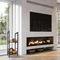 Kaminholzregal | Korfu | 40 X 30 X 100 Cm 15 Kaminholzregal | Korfu | 40 X 30 X 100 Cm -Floordirekt Kaminregal Korfu PJJFR003701 kamin