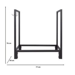 Kaminholzregal | Samos | 77 X 30 X 76 Cm -Floordirekt Kaminregal Samos PJJFR00151