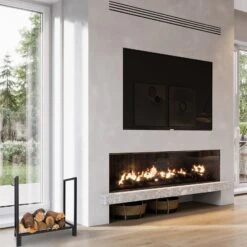 Kaminholzregal | Samos | 77 X 30 X 76 Cm -Floordirekt Kaminregal Samos PJJFR0015 kamin