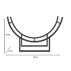 Kaminholzregal | Santorini | 92 X 21 X 55 Cm 11 Kaminholzregal | Santorini | 92 X 21 X 55 Cm -Floordirekt Kaminregal Santorini PJJFR00181