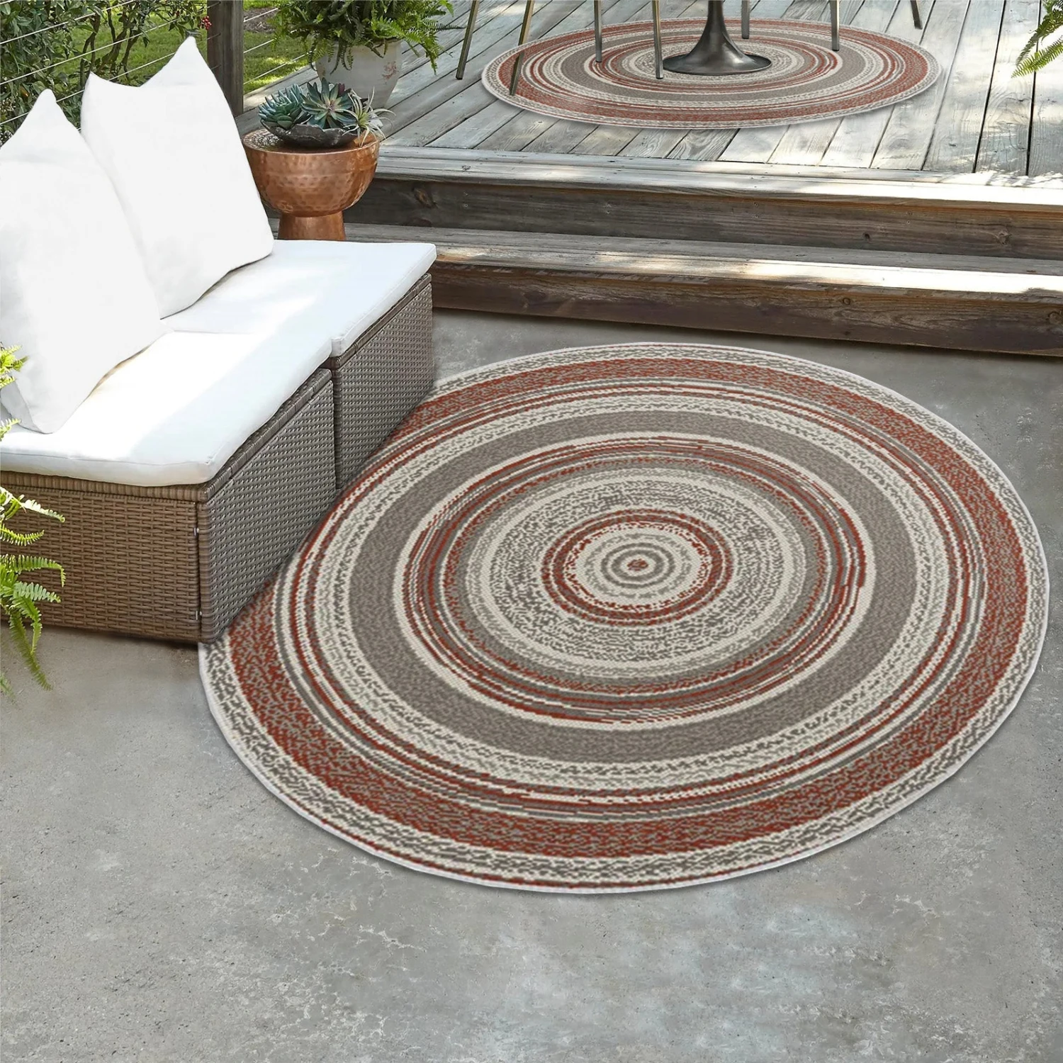 Karat Outdoorteppich | Zoe | 7 Farben | Rund 4 Karat Outdoorteppich | Zoe | 7 Farben | Rund – Bild 2