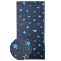 Teppichläufer Dots&Stars | Kinderteppich Für Jungen Und Mädchen | Robust Und Pflegeleicht | In Zwei Designs