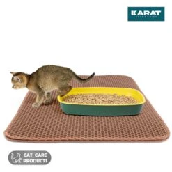 Katzenstreumatte Charly | Doppelschichtiges Waben-Design | Abwaschbar | Rutschfest | Verschiedene Farben 39 Katzenstreumatte Charly | Doppelschichtiges Waben-Design | Abwaschbar | Rutschfest | Verschiedene Farben -Floordirekt KatzenstreumatteCharly 1.Mainimage brown
