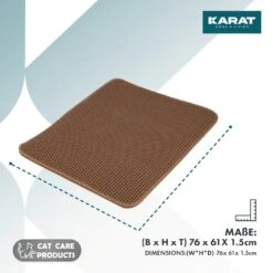 Katzenstreumatte Charly | Doppelschichtiges Waben-Design | Abwaschbar | Rutschfest | Verschiedene Farben 40 Katzenstreumatte Charly | Doppelschichtiges Waben-Design | Abwaschbar | Rutschfest | Verschiedene Farben -Floordirekt KatzenstreumatteCharly 6.Dimensions brown