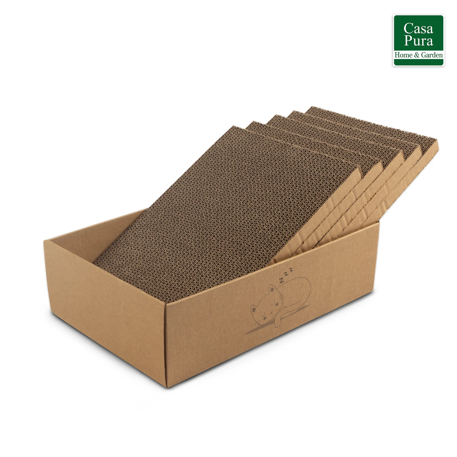 Katzenkratzbox Tiger | Karton Mit 5 Kratzbrettern | Krallenpflege Für Tiere | 43,5 X 29,5 X 14 Cm 3 Katzenkratzbox Tiger | Karton Mit 5 Kratzbrettern | Krallenpflege Für Tiere | 43,5 X 29,5 X 14 Cm