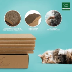 Katzenkratzbox Tiger | Karton Mit 5 Kratzbrettern | Krallenpflege Für Tiere | 43,5 X 29,5 X 14 Cm 11 Katzenkratzbox Tiger | Karton Mit 5 Kratzbrettern | Krallenpflege Für Tiere | 43,5 X 29,5 X 14 Cm -Floordirekt Kratzbrett fuer Katzen Artboard 4