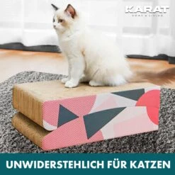 Kratzpappe Für Katzen | Kratzmöbel Aus Qualitäts-Pappe | Kratzbrett In Drei Ausführungen -Floordirekt KratzpappefuerKatzen 13