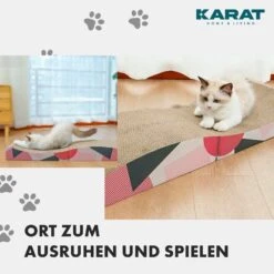 Kratzpappe Für Katzen | Kratzmöbel Aus Qualitäts-Pappe | Kratzbrett In Drei Ausführungen -Floordirekt KratzpappefuerKatzen 14
