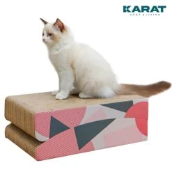 Kratzpappe Für Katzen | Kratzmöbel Aus Qualitäts-Pappe | Kratzbrett In Drei Ausführungen -Floordirekt KratzpappefuerKatzen 8