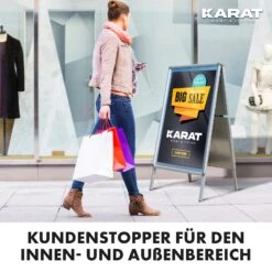 Kundenstopper | Beidseitig Für 2 Plakate | Stabil Und Witterungsbeständig | Format: A1 15 Kundenstopper | Beidseitig Für 2 Plakate | Stabil Und Witterungsbeständig | Format: A1 -Floordirekt KundenstopperausAluminium Artboard7
