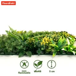 Pflanzenwand | Multielements | Vielseitige Und Pflegeleichte Grünoase Für Ihre Raumgestaltung | 50 X 50 Cm 12 Pflanzenwand | Multielements | Vielseitige Und Pflegeleichte Grünoase Für Ihre Raumgestaltung | 50 X 50 Cm -Floordirekt KunstPflanzen 4.Multielement