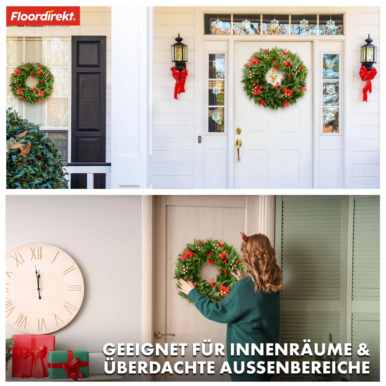Weihnachtskranz | Photinia | Dekorativer Kranz Aus Photinia Blättern Und Festlichen Elementen Für Ihre Weihnachtsdekoration 9 Weihnachtskranz | Photinia | Dekorativer Kranz Aus Photinia Blättern Und Festlichen Elementen Für Ihre Weihnachtsdekoration – Bild 7