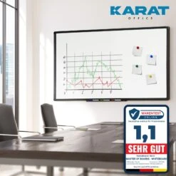 Whiteboard | Onyx | Speziallackiert | Kratzfest & Magnethaftend | Schwarzer Rahmen 14 Whiteboard | Onyx | Speziallackiert | Kratzfest & Magnethaftend | Schwarzer Rahmen -Floordirekt Logolifestyle 2