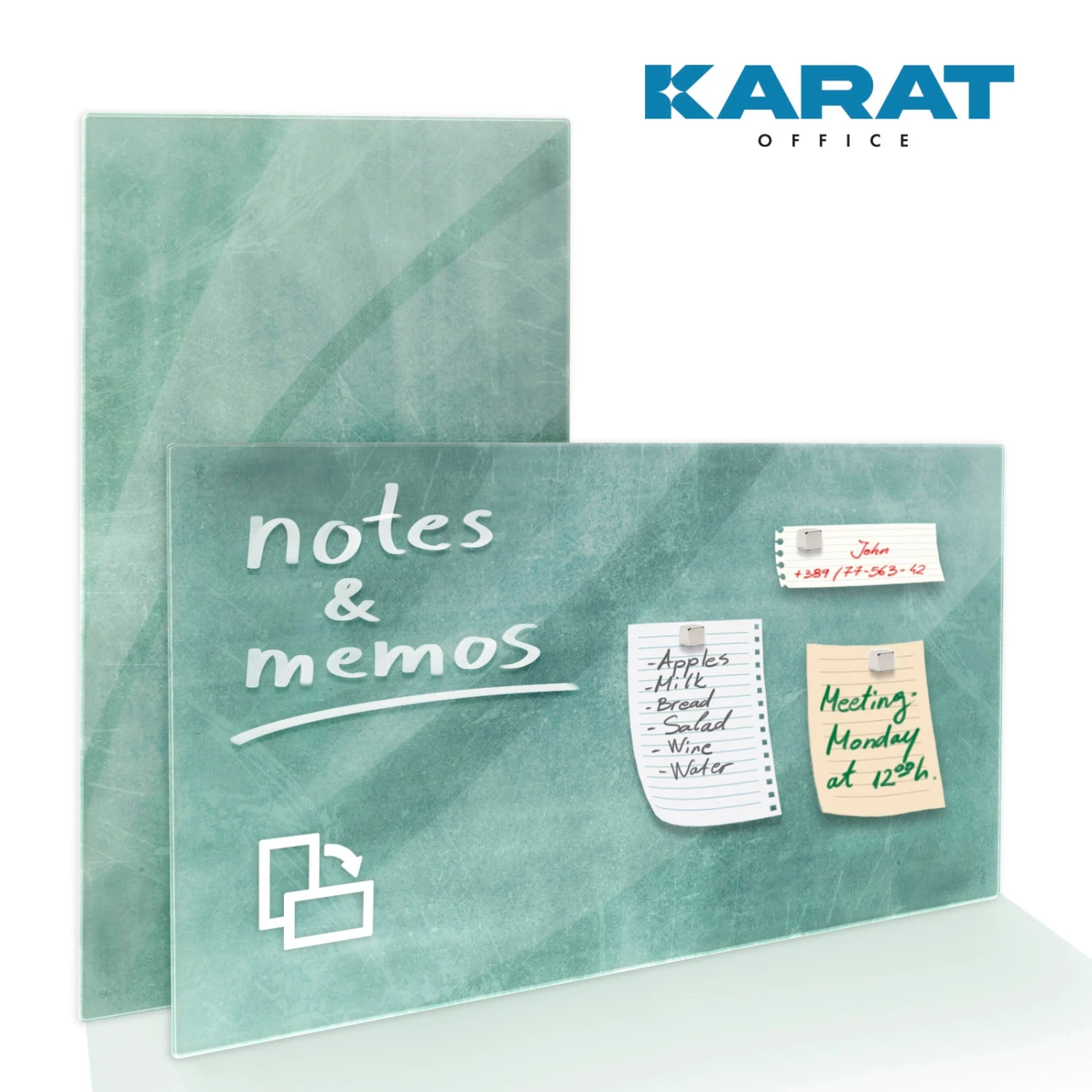 Design-Glas-Memoboard | Brush | Mit Magneten & Montagematerial | Hochglanz-Oberfläche 6 Design-Glas-Memoboard | Brush | Mit Magneten & Montagematerial | Hochglanz-Oberfläche – Bild 4