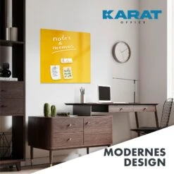 Design-Glas-Memoboard | Print | Mit Magneten & Montagematerial | In 2 Farben 29 Design-Glas-Memoboard | Print | Mit Magneten & Montagematerial | In 2 Farben -Floordirekt Magneticglassboards 7.Lifestyle2 Yellow f6d410c4 e7bf 499b 97d5 267e17c312ca