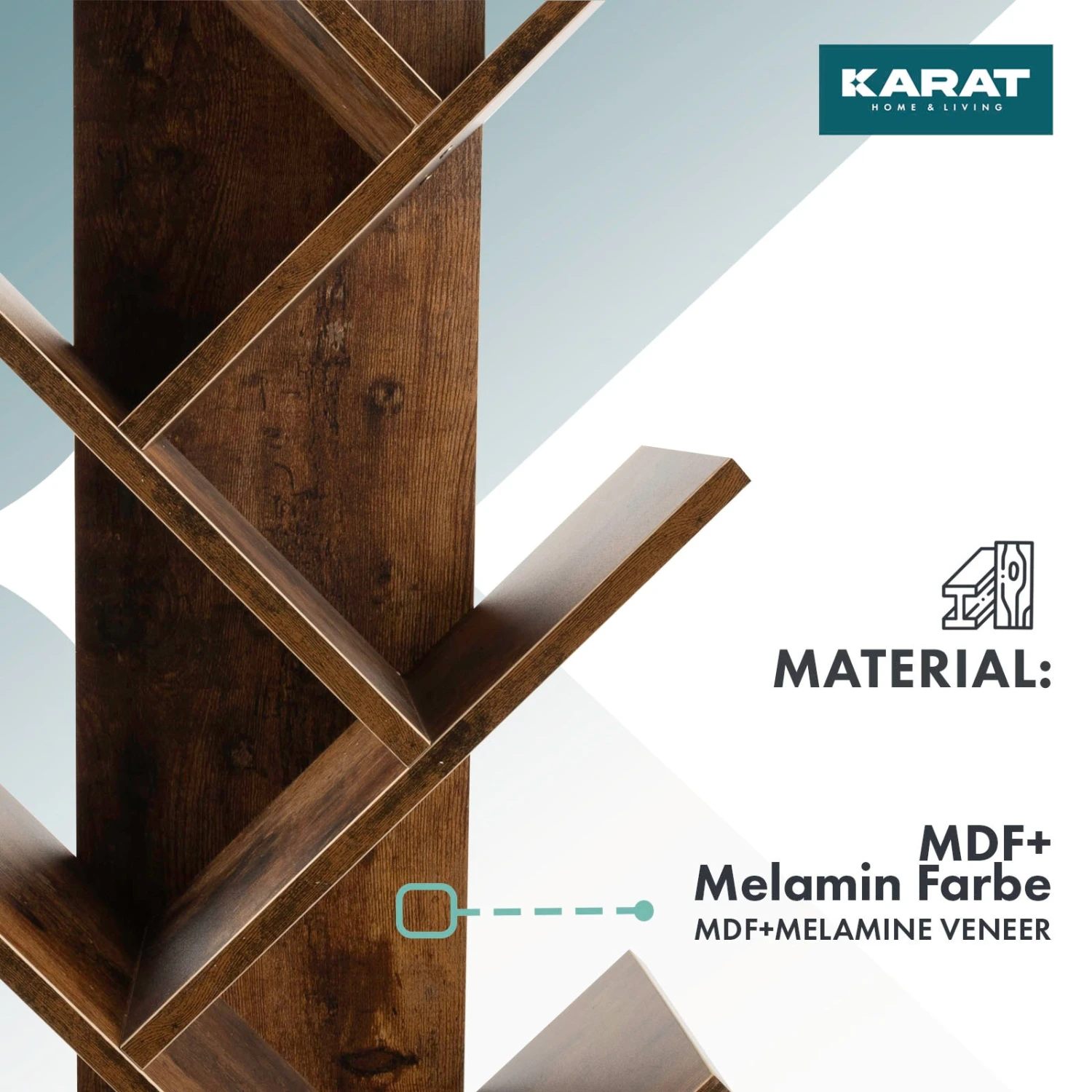 Bücherregal Alexandria | Standregal | Mit 8 Fächern | Verschiedene Farben 8 Bücherregal Alexandria | Standregal | Mit 8 Fächern | Verschiedene Farben – Bild 6