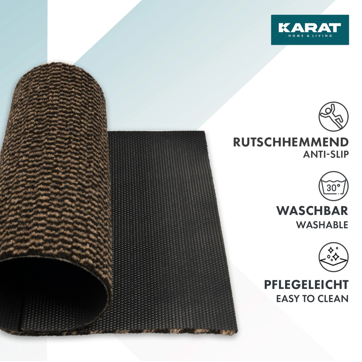 Schmutzfangmatte Melange | Türvorleger Für Innen Und Außen | Pflegeleicht | Rutschhemmend 21 Schmutzfangmatte Melange | Türvorleger Für Innen Und Außen | Pflegeleicht | Rutschhemmend – Bild 19