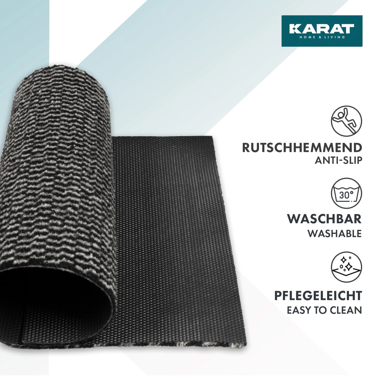 Schmutzfangmatte Melange | Türvorleger Für Innen Und Außen | Pflegeleicht | Rutschhemmend 15 Schmutzfangmatte Melange | Türvorleger Für Innen Und Außen | Pflegeleicht | Rutschhemmend – Bild 13
